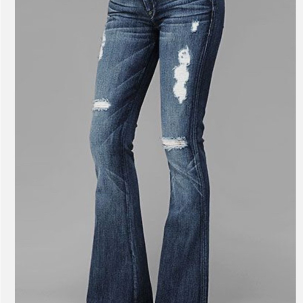 7 For all mankind flare distressed jeans